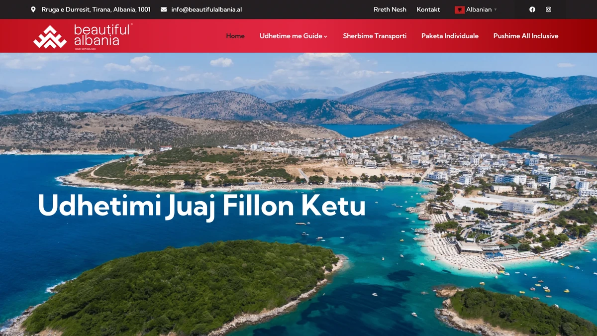 Beautiful Albania - Kryefaqja