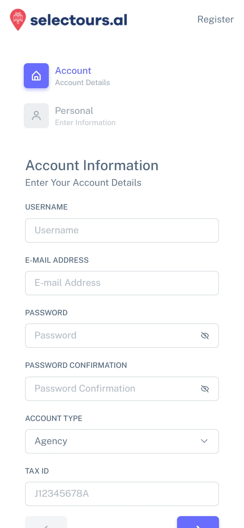 Selectours CRM në telefon