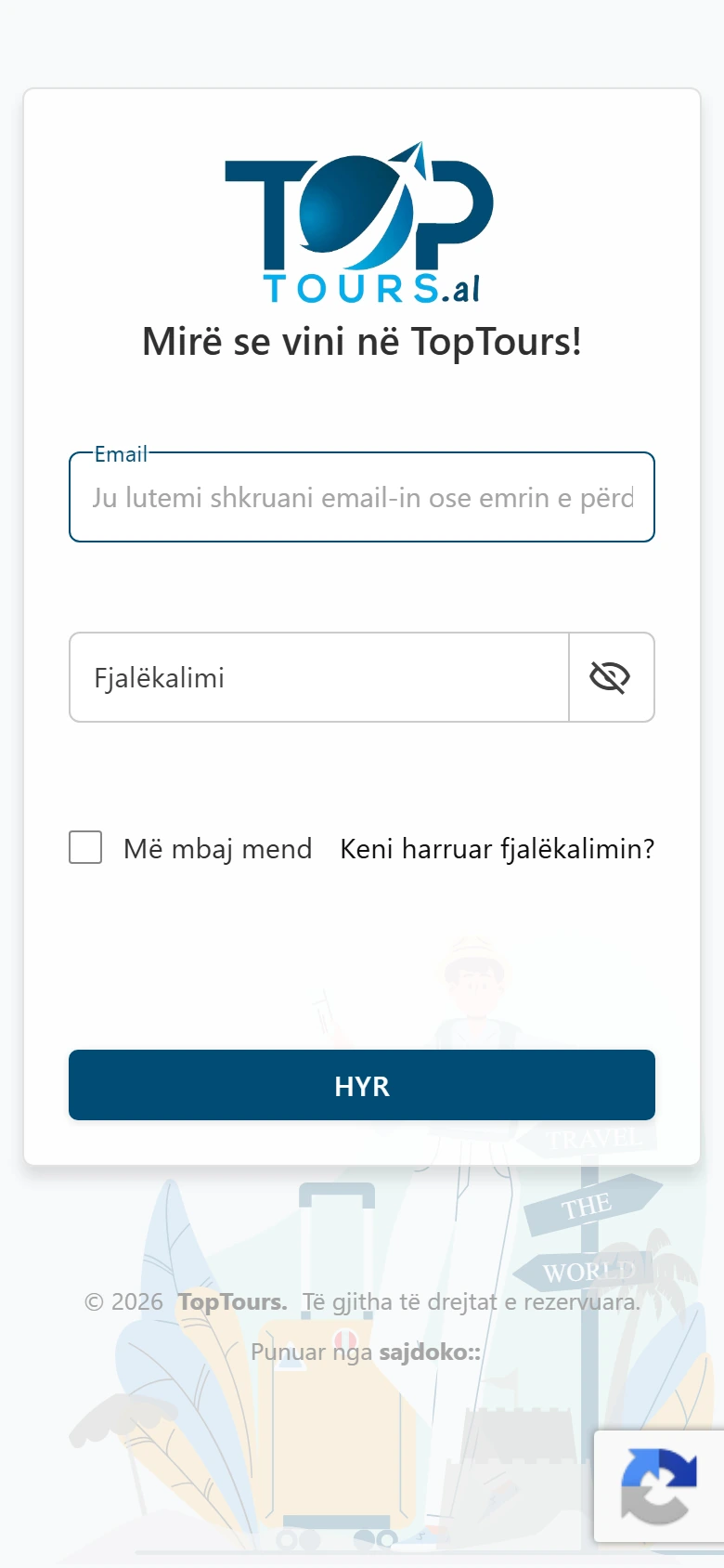 TopTours TMS në telefon