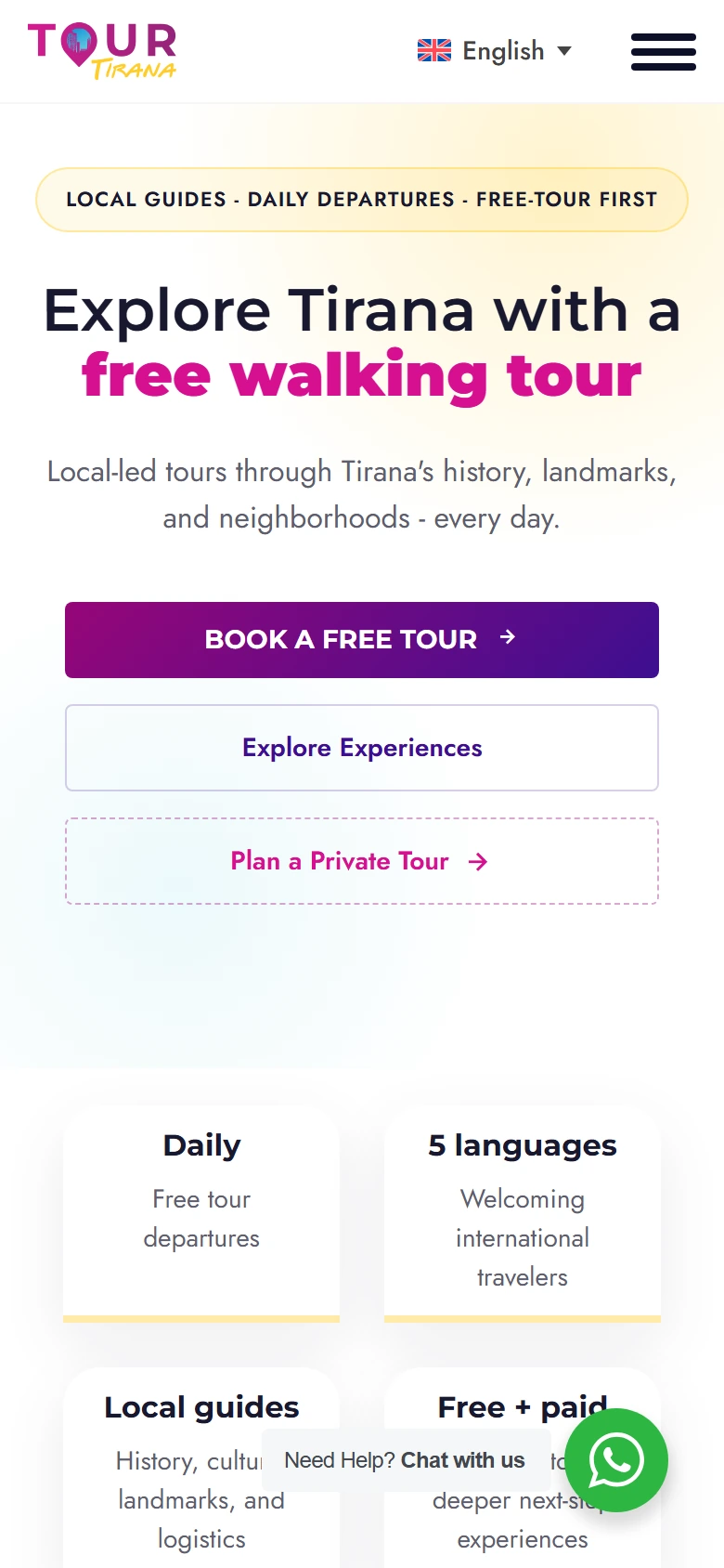 Tour Tirana në telefon