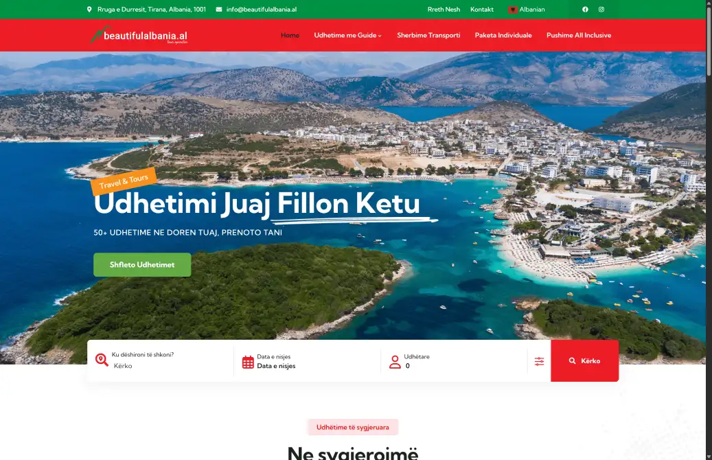 Beautiful Albania Website