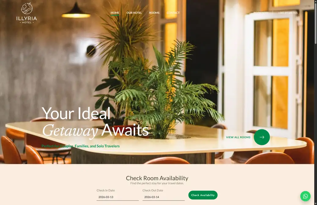 Illyria Hotel Website