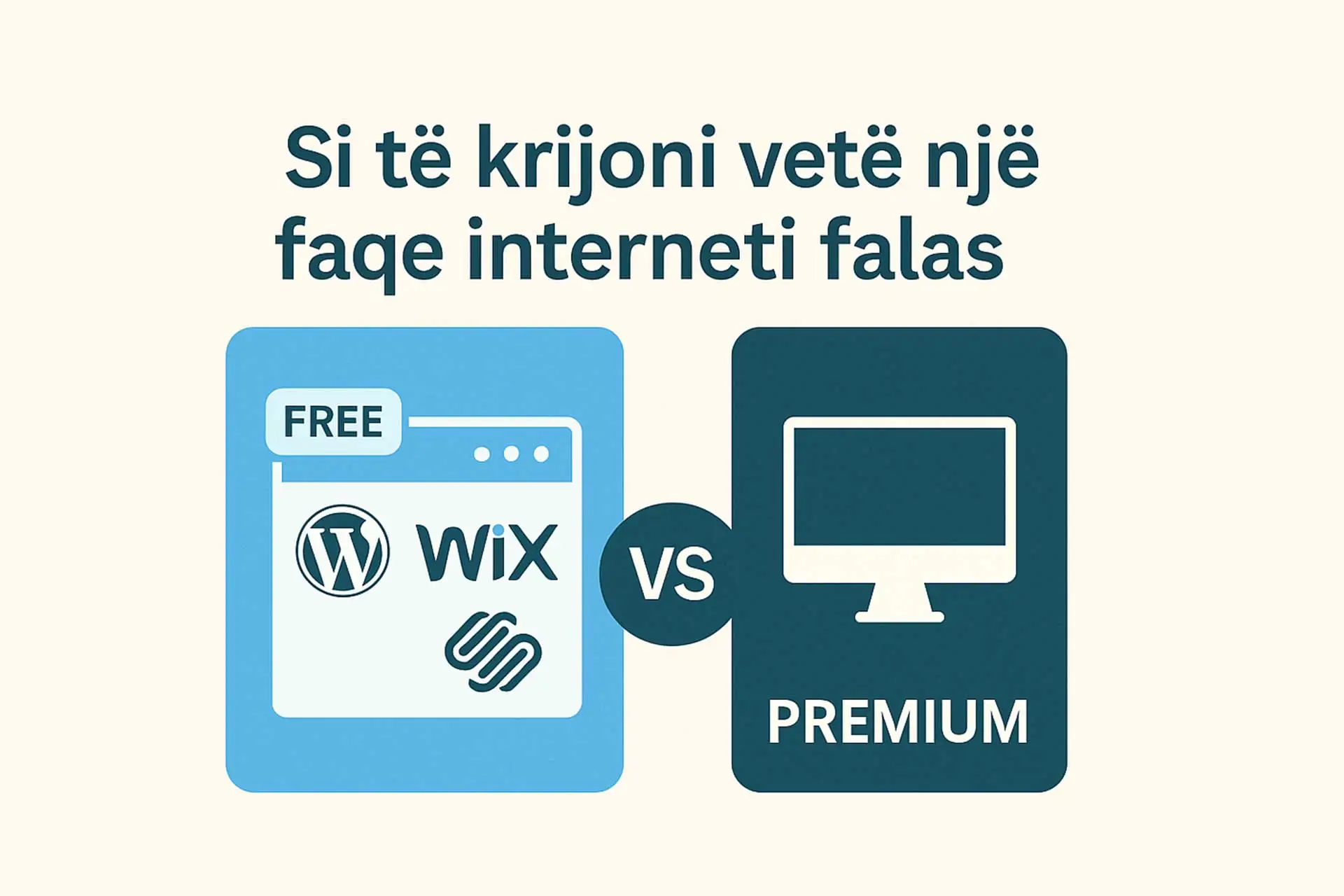 Si të Krijoni një Faqe Interneti Falas për Biznesin Tuaj + Alternativa Profesionale
